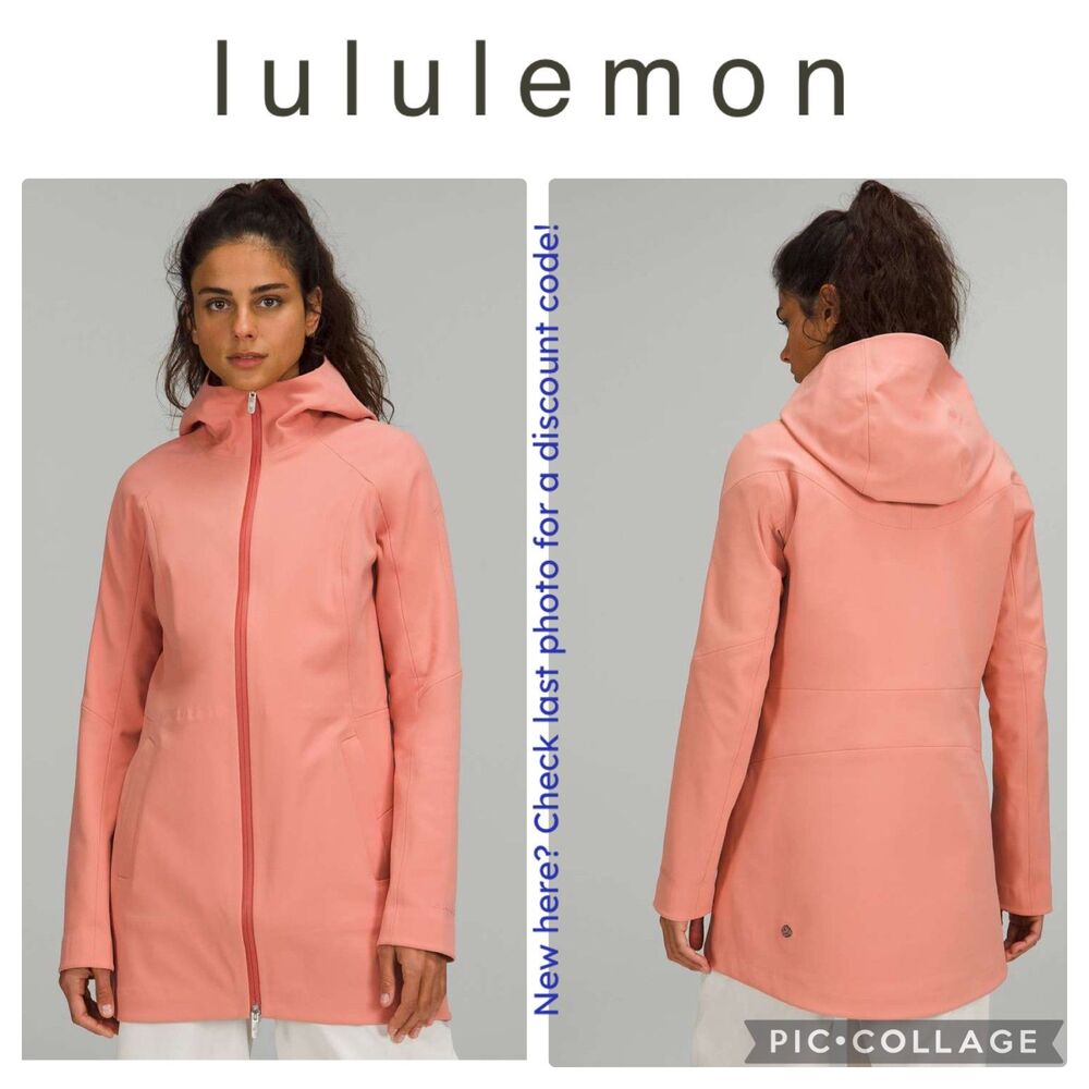 Lululemon | Women's RepelShell Rain Jacket‎ in Pink Savannah, Size 4